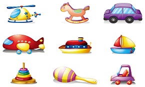 Fine children toys set vector11